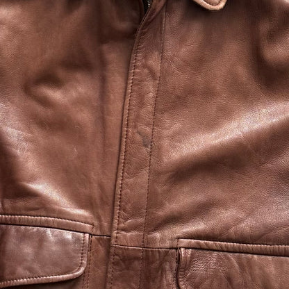 00's Quiksilver  Leather Jacket (L)