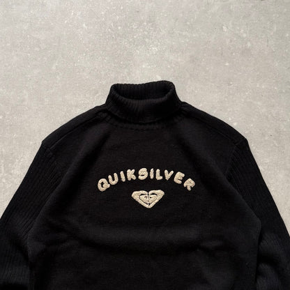 00's Quiksilver Turtleneck Knit Jumper (XS)
