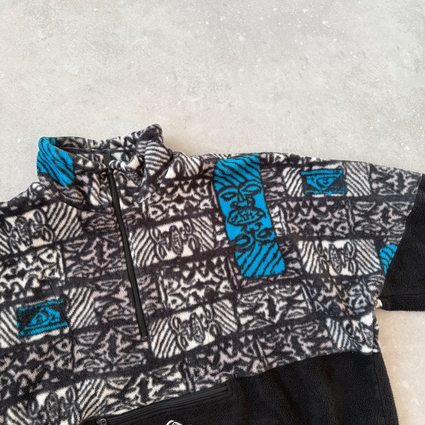 90’s Quiksilver Aztec 1/4 zip Fleece (L)