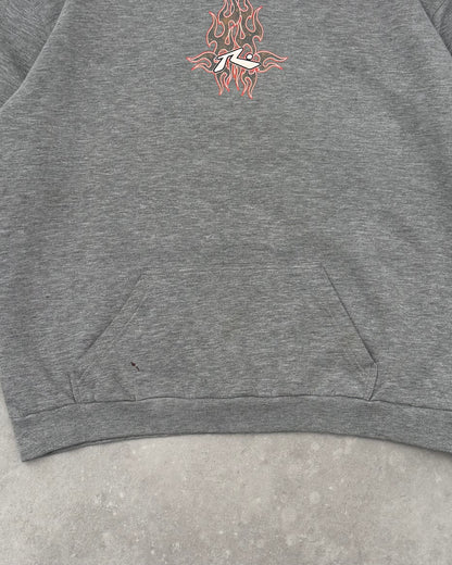Vintage Rusty Flame Hoodie (L)