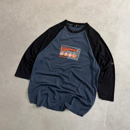 00's Rip Curl 3/4 Sleeve T-shirt (L)