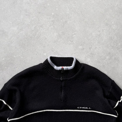 Vintage O'Neill 1/4 Zip Knit Jumper (L)