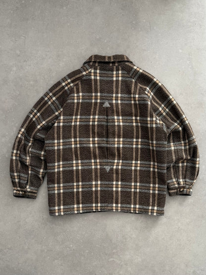 Vintage Quiksilver Plaid Fleece Jacket (L)