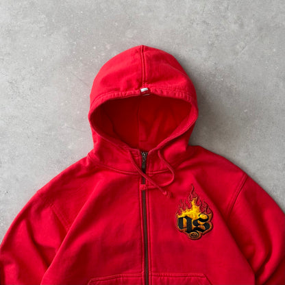 00's Quiksilver Flame Zip-up Hoodie (XS)