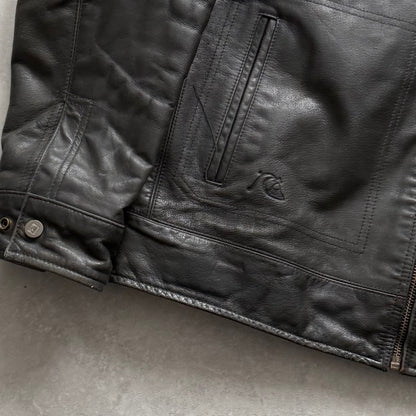00's Quiksilver Leather Jacket (M)