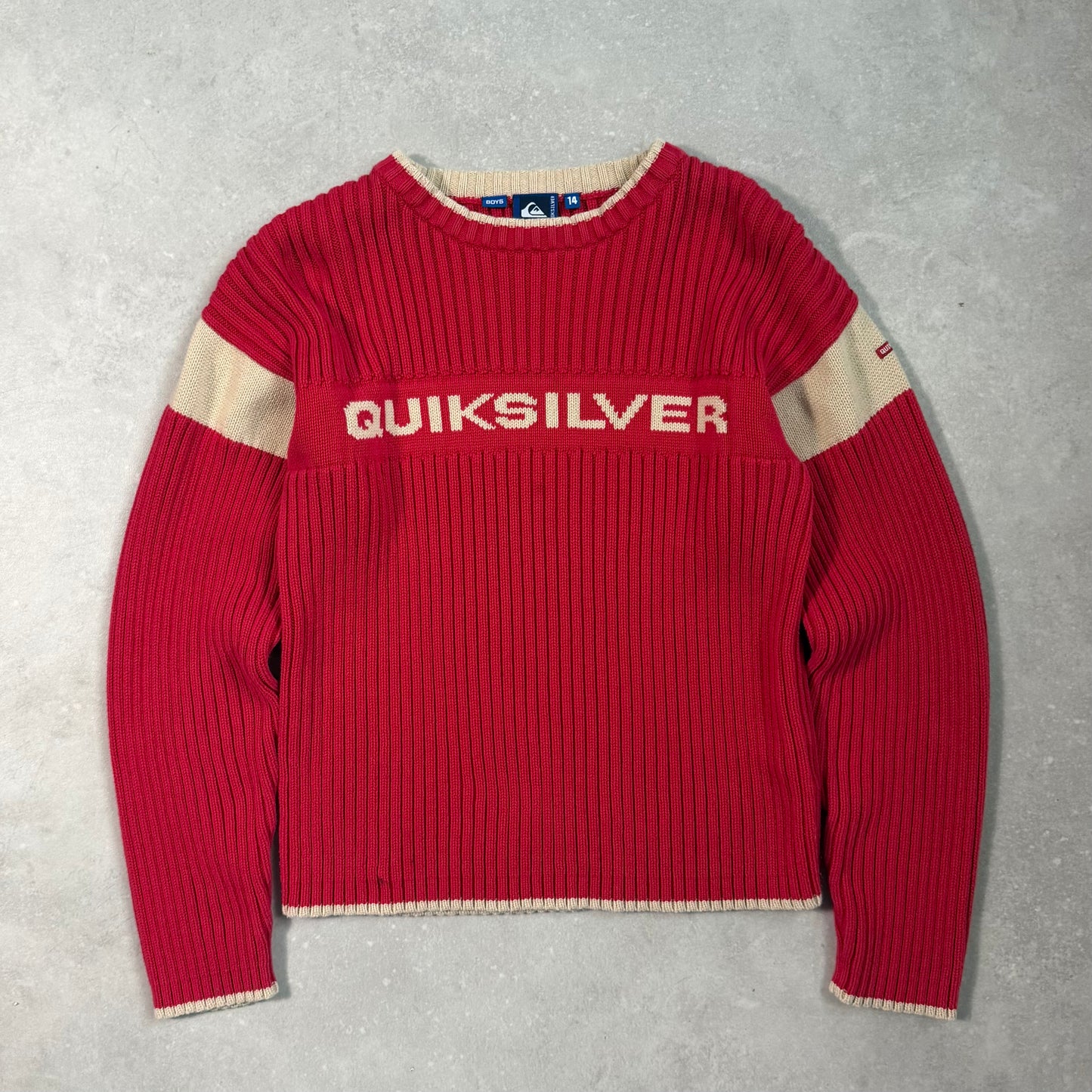 00’s Quiksilver Cable Knit Jumper (XS)