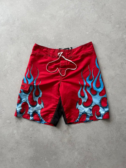 Vintage Billabong Flame Boardshorts (32)