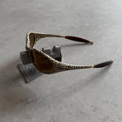 Vintage Oakley Eye Jacket Cheetah Sunglasses