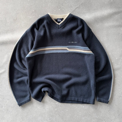 00’s Quiksilver  V-Neck Knit Jumper (L)