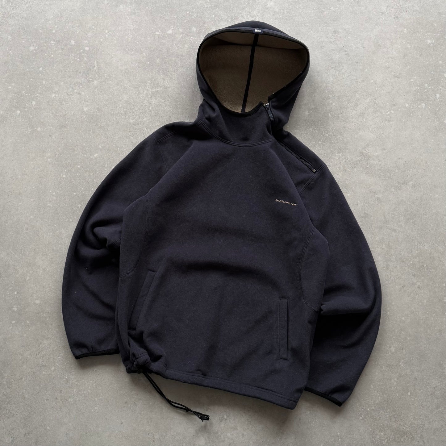 00’s Quiksilver Shoulder Zip Hoodie (S)