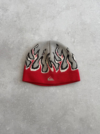 Vintage Quiksilver Flame Beanie