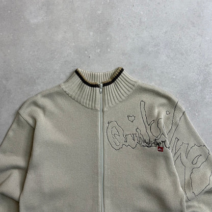 00's Quiksilver Zip-up Knit Jumper (M)