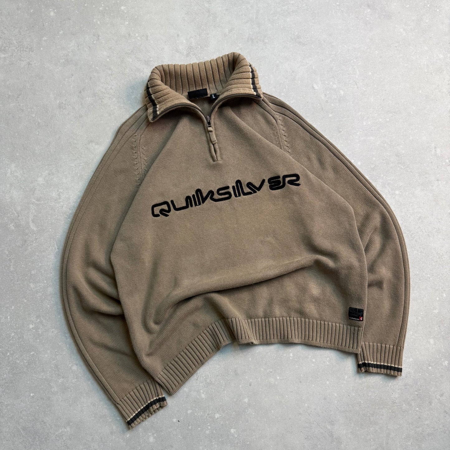 00’s Quiksilver 1/4 Zip Knit