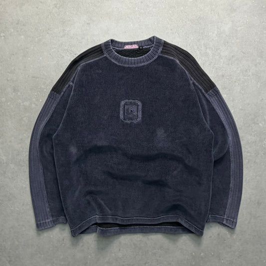 00’s Quiksilver Corduroy Knit Jumper (M)