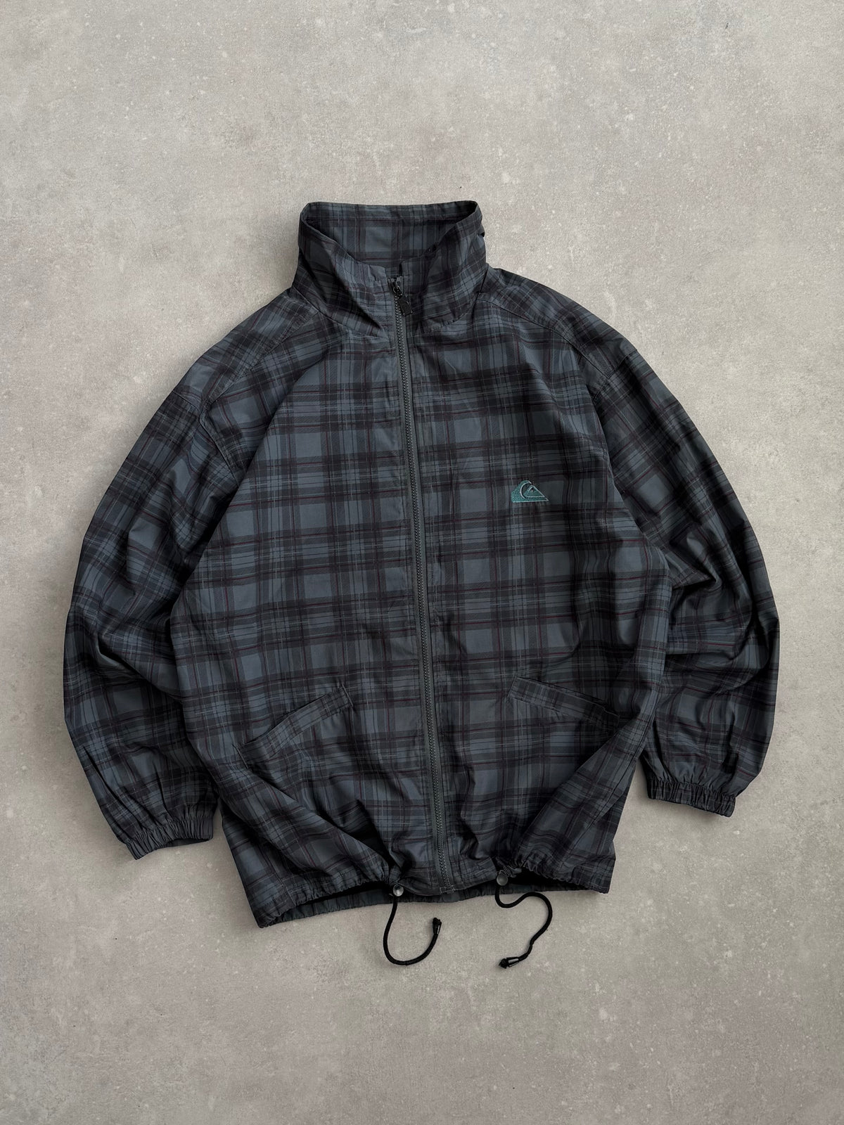 Vintage Quiksilver Plaid Windbreaker (L)
