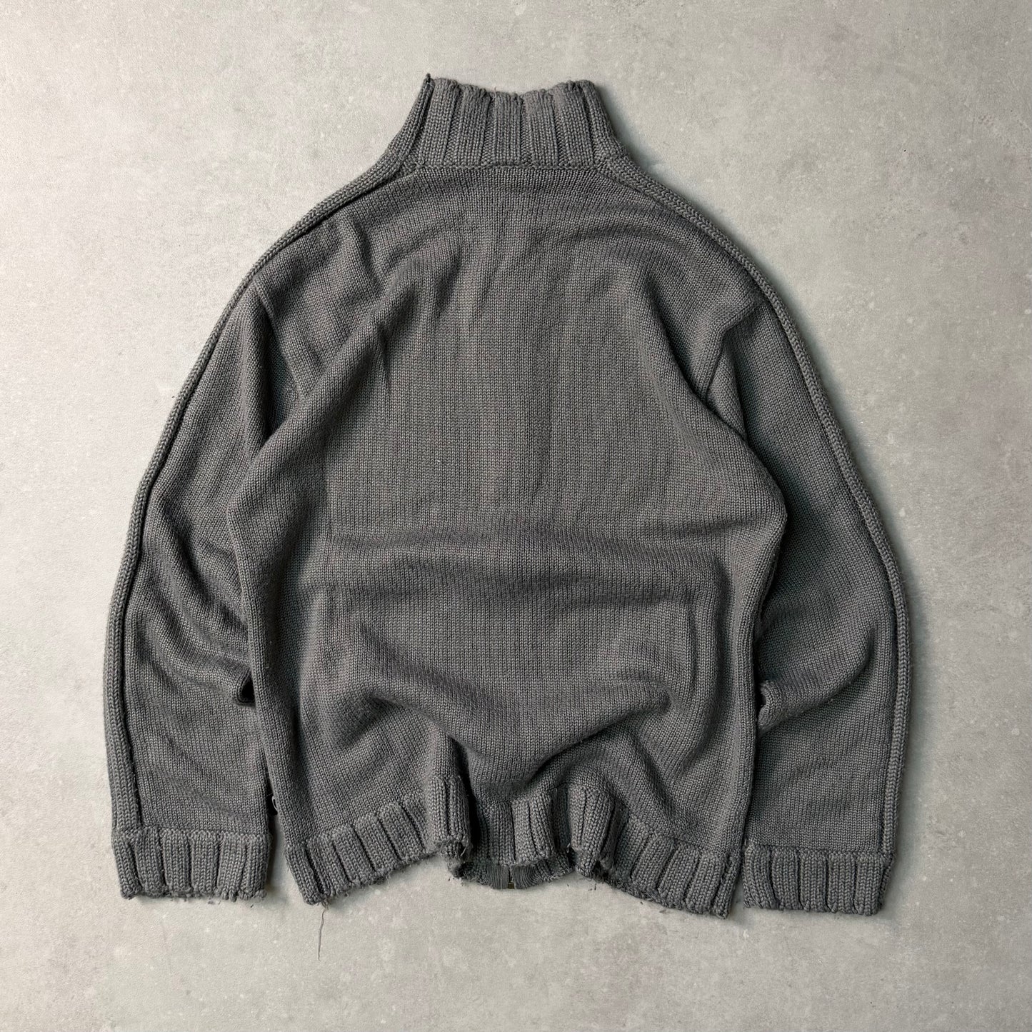 00’s Oakley Zip-up Knit Jumper (L)