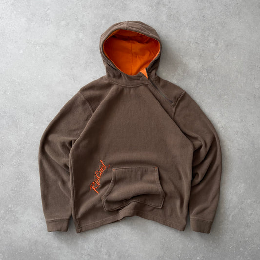 00's Rip Curl Shoulder Zip Fleece Hoodie (M)