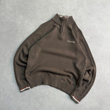 00’s Quiksilver 1/4 Zip Knit Jumper (M)