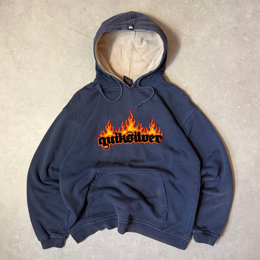 00’s Quiksilver Flame Hoodie (M)