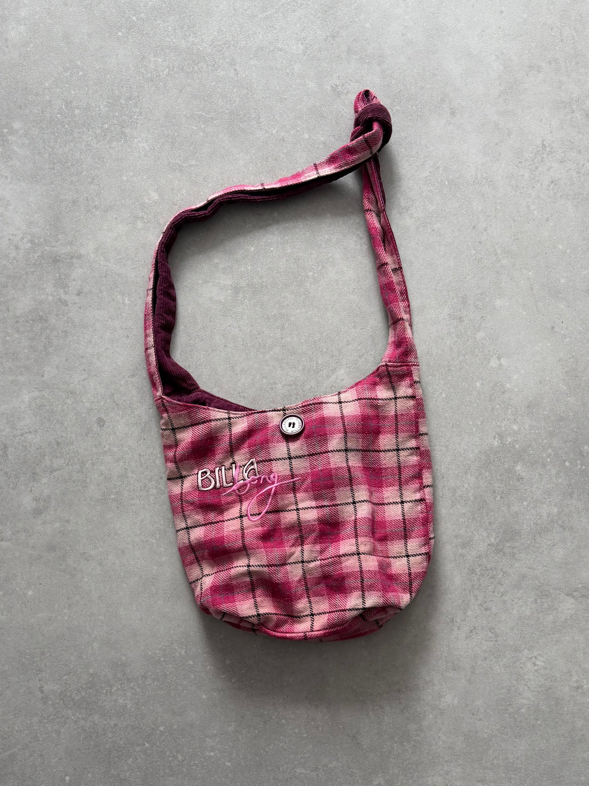 Vintage Billabong Plaid Tote Bag