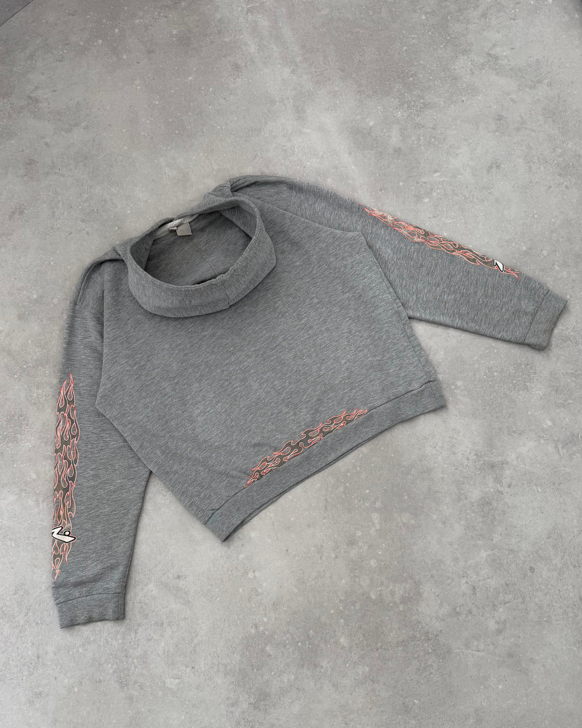Vintage Rusty Flame Hoodie (L)