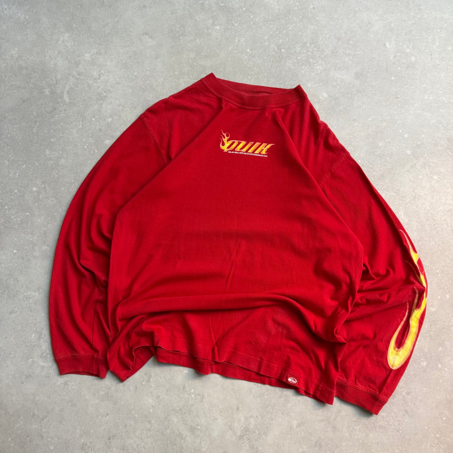00’s Quiksilver Long Sleeve Flame Tee (M)