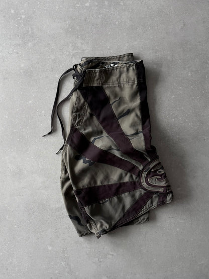 Vintage Billabong Andy Irons Rising Sun Boardshorts (32)