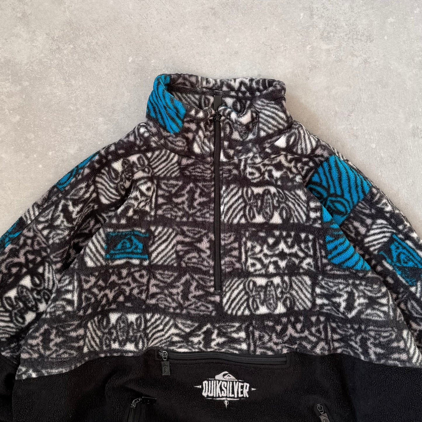 90’s Quiksilver Aztec 1/4 zip Fleece (L)
