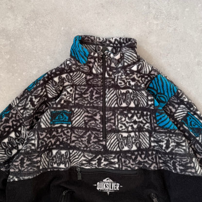 90’s Quiksilver Aztec 1/4 zip Fleece (L)