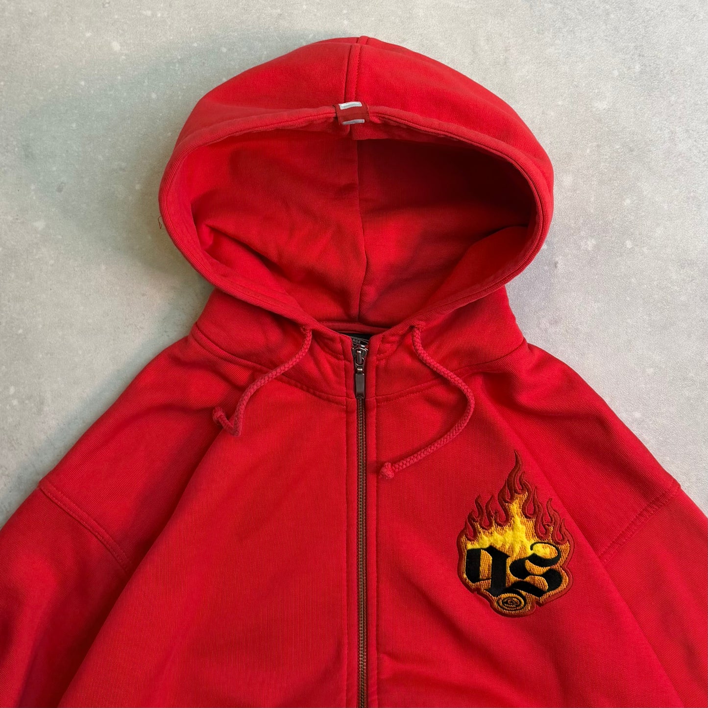 00's Flame Zip Up Hoodie (M)