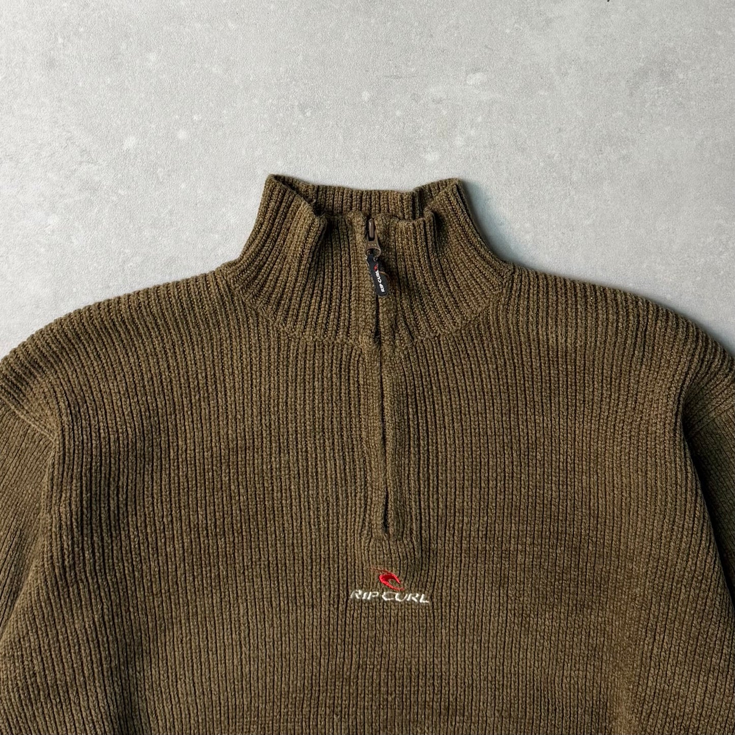 00's Rip Curl 1/4 zip Knit Jumper (M)