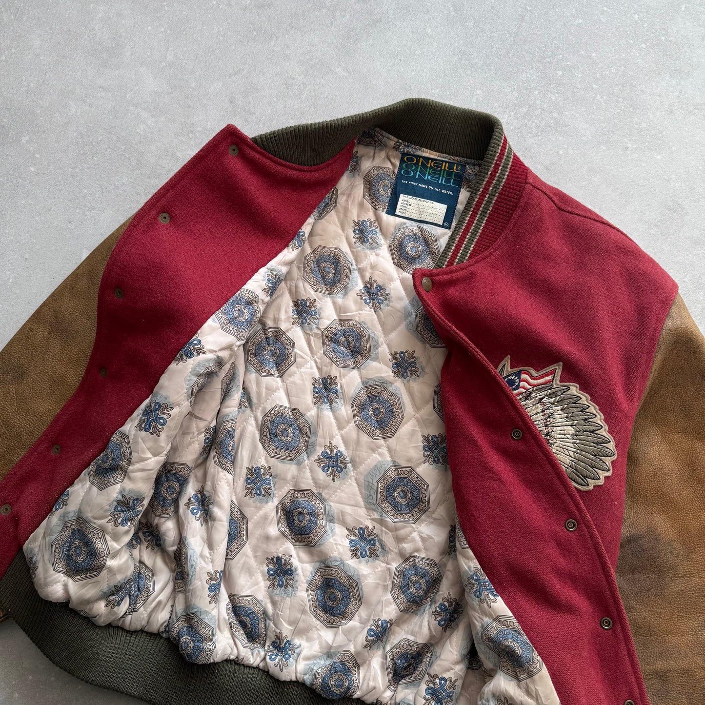 90’s O’Neill Leather Bomber Jacket (M)