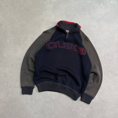 00’s Quiksilver 1/4 zip Knit Jumper (S)