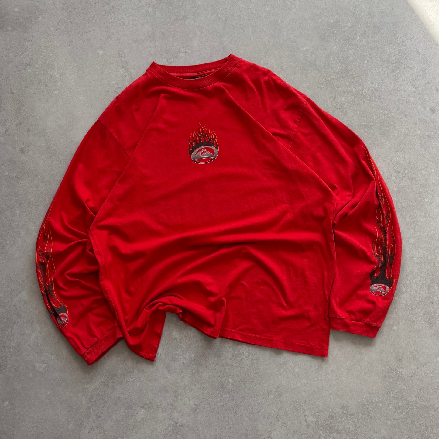 00's Quiksilver Flame Long sleeve T-shirt