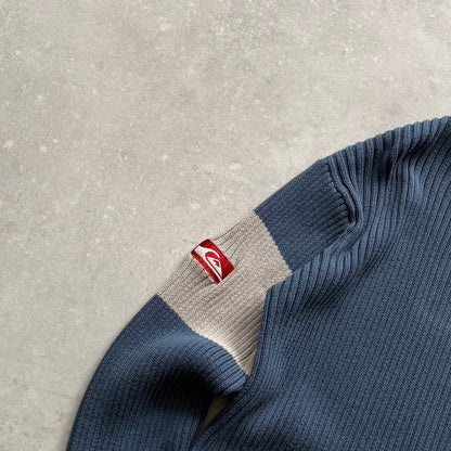 00's Quiksilver Cable Knit Jumper (M)