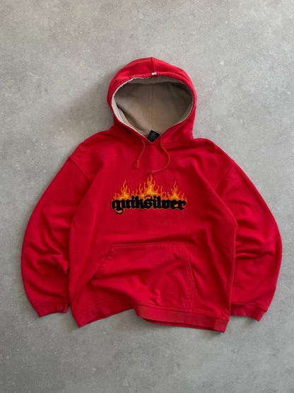 Vintage Quiksilver Flame Hoodie (M)