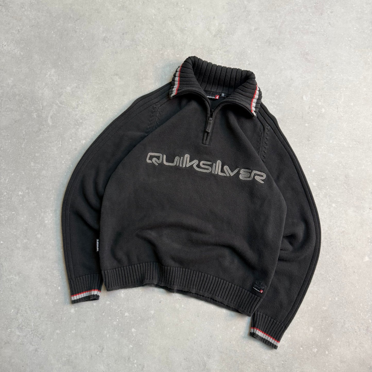 00’s Quiksilver 1/4 Zip Knit