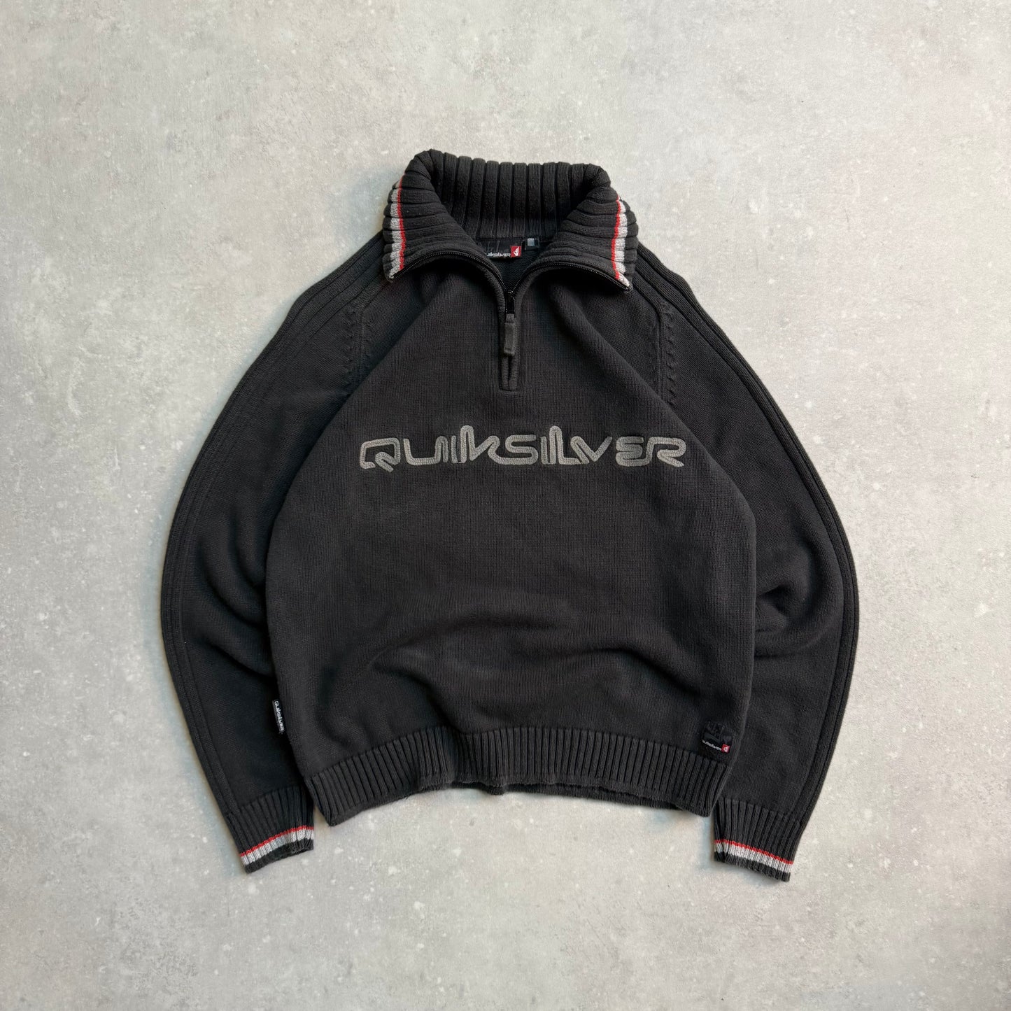 00’s Quiksilver 1/4 Zip Knit