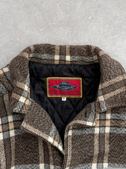 Vintage Quiksilver Plaid Fleece Jacket (L)