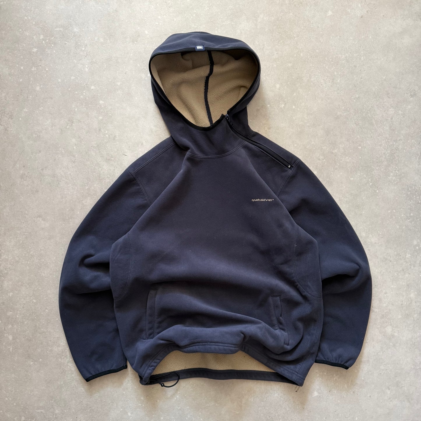 00’s Quiksilver Shoulder Zip Hoodie (M)