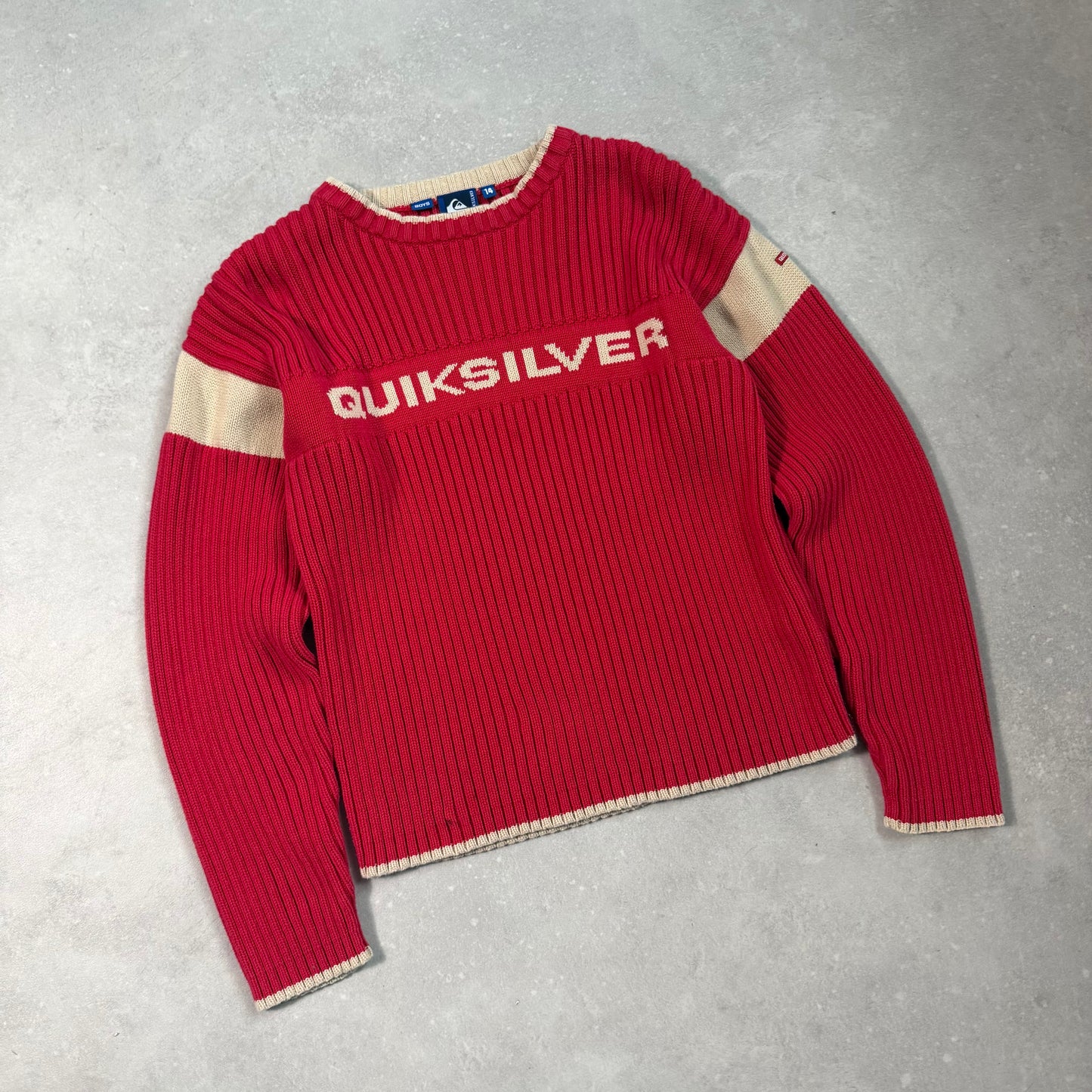 00’s Quiksilver Cable Knit Jumper (XS)