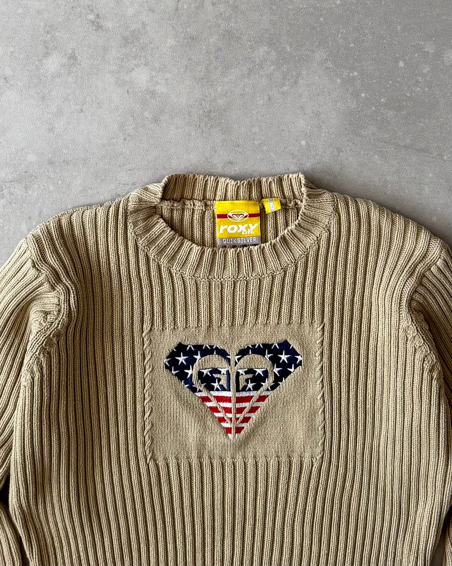 Vintage Roxy Cable Knit Jumper (S)