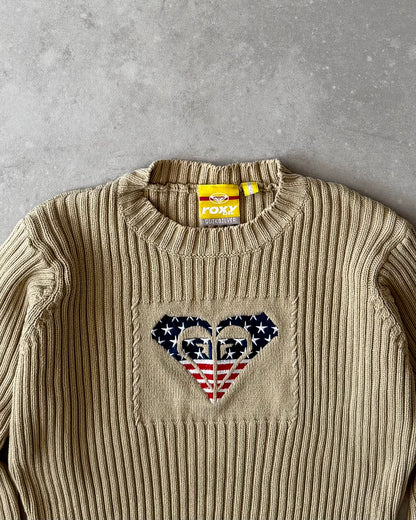 Vintage Roxy Cable Knit Jumper (S)
