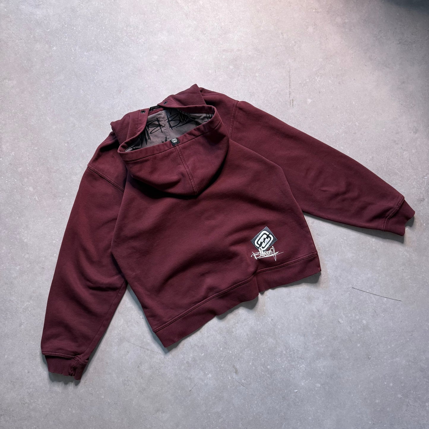Burgundy Billabong Zip-up Hoodie