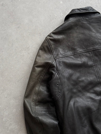 Vintage Quiksilver Leather Jacket (M)