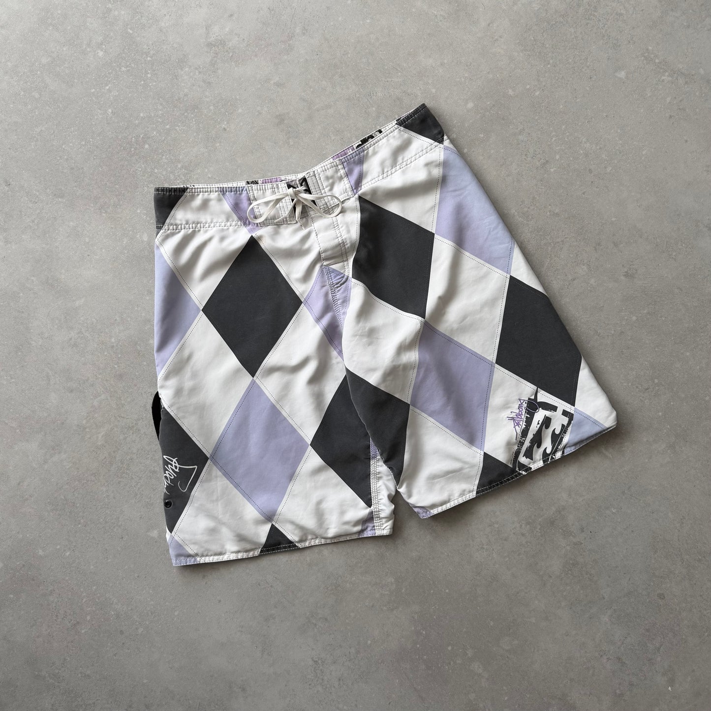 Vintage Billabong Andy Irons Argyle Diamond Boardshorts (36)