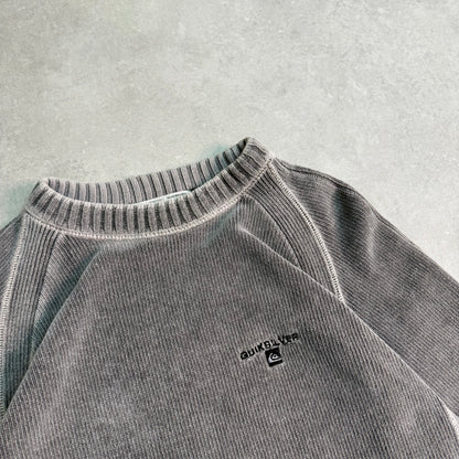 00’s Quiksilver Corduroy Knit Jumper (L)