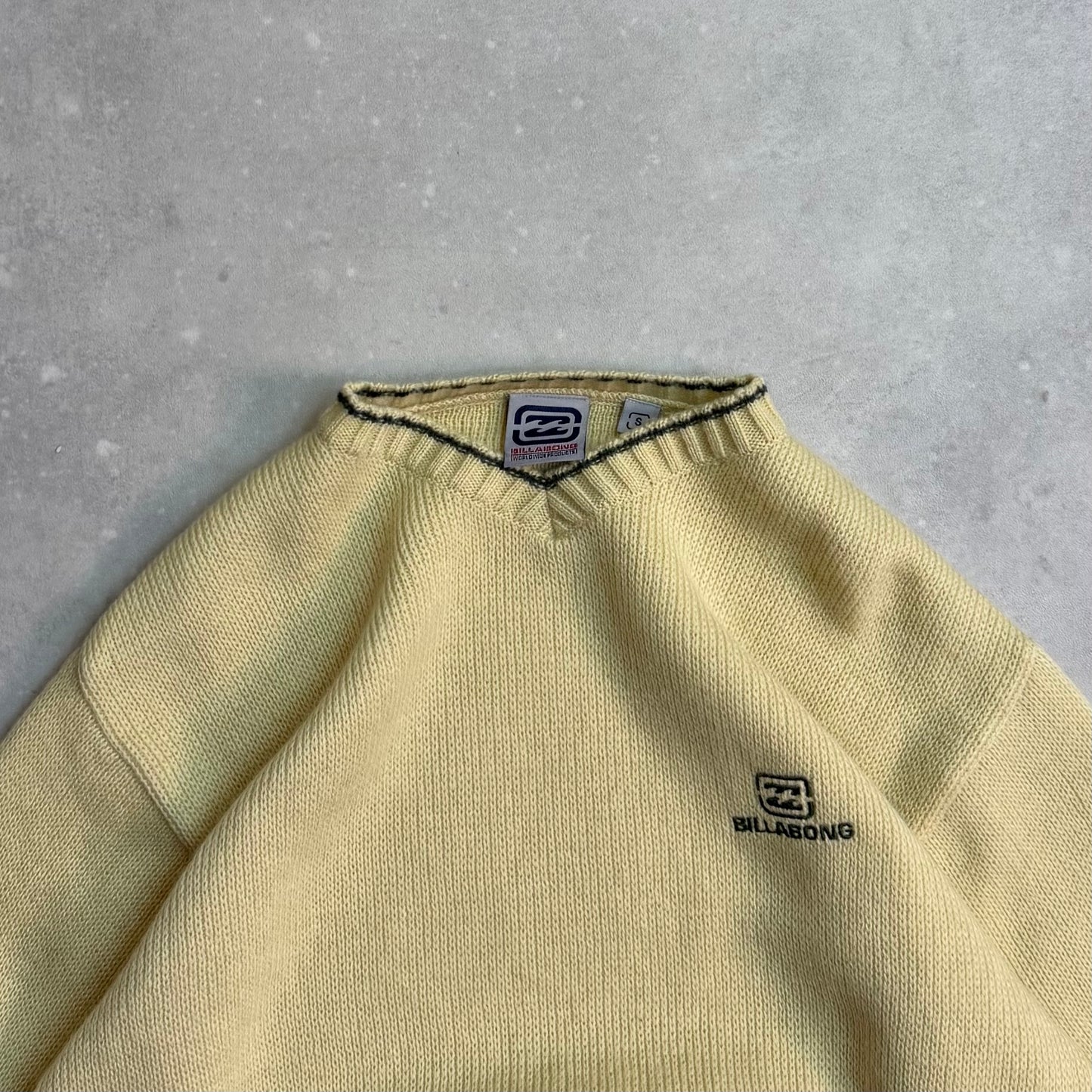 00’s Billabong V-Neck Knit Jumper (S)