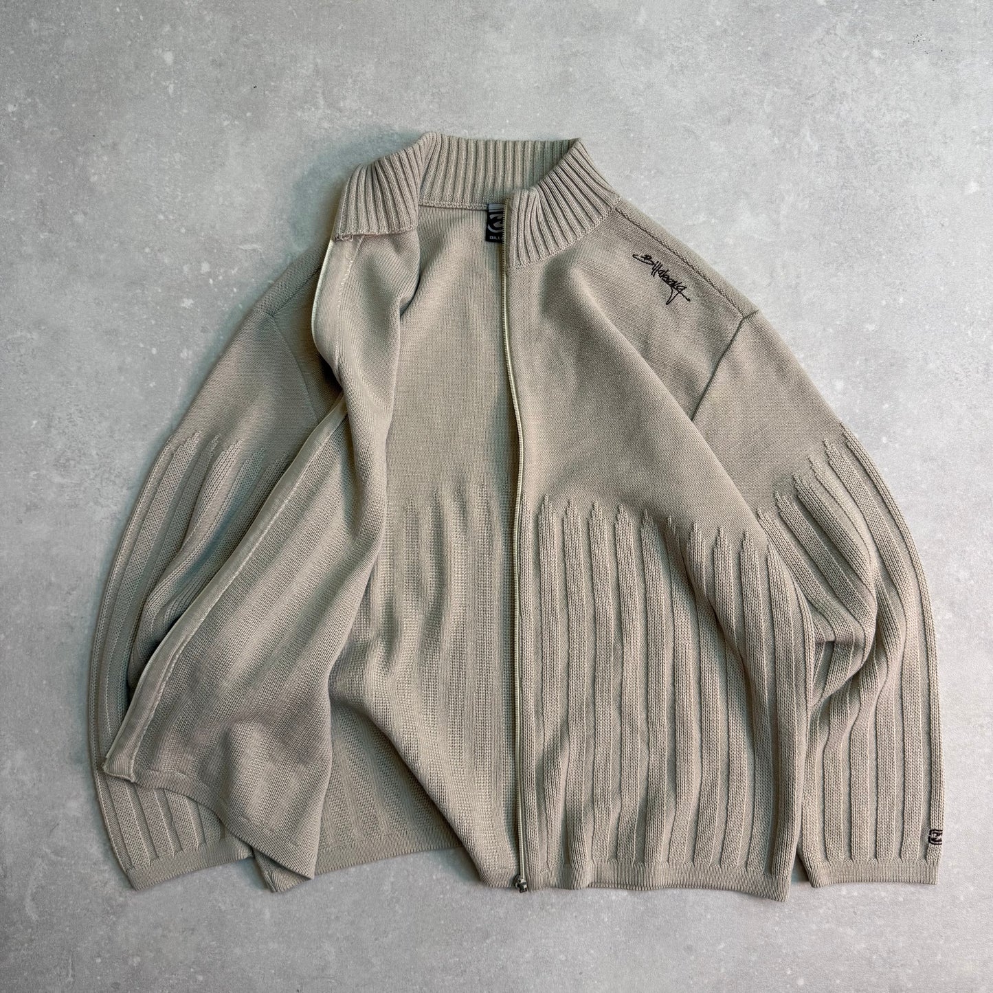 00’s Billabong Zip Through Knit Jumper (L)