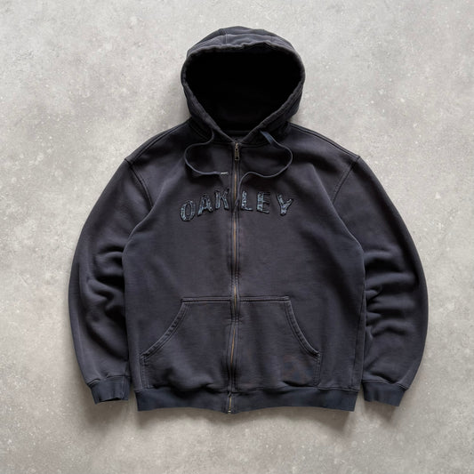 Vintage Oakley Zip Up Hoodie (M)